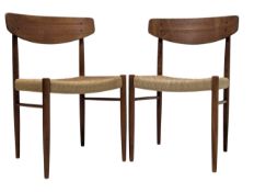 JOHANNES ANDERSEN FOR ULDUM - PAIR OF TEAK DINING CHAIRS
