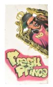 VINTAGE 1990S FRESH PRINCE OF BEL AIR SPRAY PAINTED PANEL BOARD