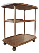ERCOL - MODEL 458 - BEECH AND ELM SERVING TROLLEY