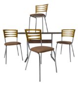 KERON - RETRO 1970S DESIGNER DINING TABLE AND MATCHING CHAIRS