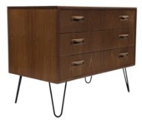 G PLAN - FRESCO RANGE - MID CENTURY THREE DRAWER CHEST OF DRAWERS