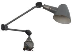 MID CENTURY BRITISH MADE INDUSTRIAL MOUNTABLE DESK LAMP