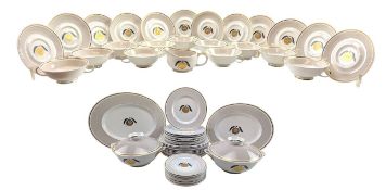 SUSIE COOPER - POMME D'OR PATTERN FINE BONE CHINA DINNER SERVICE