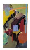 CONTEMPORARY PALETTE OIL ON CANVAS ABSTRACT PAINTING