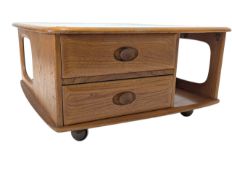 ERCOL - PANDORA - GOLDEN DAWN TEAK MID CENTURY SIDE TABLE