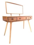 ERCOL - MODEL 406 - MID CENTURY BEECH AND ELM DRESSING TABLE