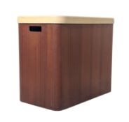 SCHREIBER - 20TH CENTURY BENTWOOD TEAK STORAGE BOX
