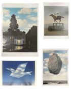 AFTER RENE MAGRITTE - FOUR 21ST CENTURY EXHIBITION MUSEUM POSTERS