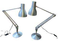PAIR OF CONTEMPORARY TYPE 75 ANGLEPOISE CHROME DESK LAMPS