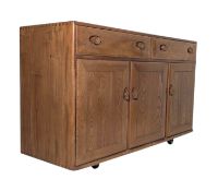ERCOL - WINDSOR MODEL 507 - 1960S ELM SIDEBOARD