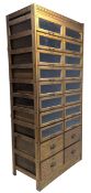 20TH CENTURY TWENTY-DRAWER HABERDASHERY SHOP CABINET