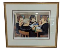 BERYL COOK - BRIDGE PARTY - SIGNED LIMITED EDITION PRINT