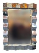 CONTEMPORARY DESIGN GEOMETRIC MIRRORED FRAME WALL MIRROR