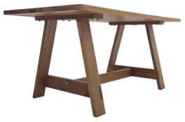 HABITAT - MODERN DESIGNER SOLID OAK DINING TABLE