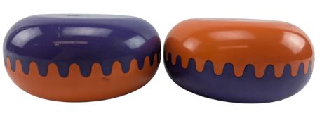 ALAN FLETCHER FOR CONRAN'S HABITAT - TWO CLAM ASHTRAYS