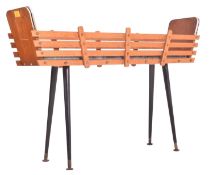 VINTAGE 20TH CENTURY TEAK & METAL PLANTER STAND