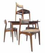 WHITE & NEWTON - MID CENTURY CIRCA 1960S TEAK DINING TABLE & CHAIRS