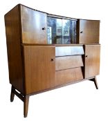 BEAUTILITY FURNITURE - MID CENTURY CIRCA 1950S TEAK COCKTAIL CABINET