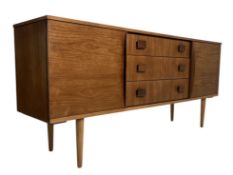 MID CENTURY DANISH INFLUENCED TEAK SIDEBOARD