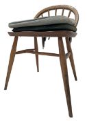 ERCOL - MODEL 414 - MID CENTURY BEECH AND ELM DRESSING TABLE CHAIR