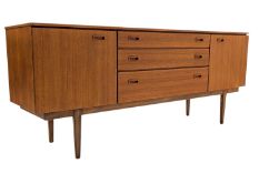 NATHAN - MID CENTURY TEAK SIDEBOARD CREDENZA