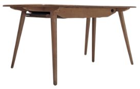 ERCOL - WINDSOR RANGE - BEECH & ELM GRAND PLANK DINING TABLE