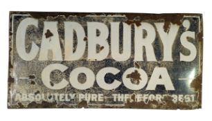 CADBURY'S COCOA - ADVERTISING ENAMEL SIGN