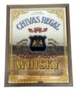 CHIVAS REGAL BLENDED SCOTCH WHISKY - VINTAGE ADVERTISMENT PUB WALL HANGING MIRROR