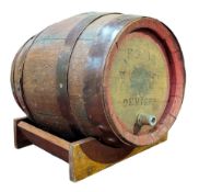 WADWORTH, DEVIZES - 20TH CENTURY OAK BREWERY FFIRKIN BARREL