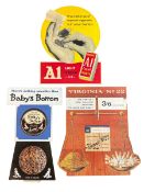 TOBACCIANA - SELECTION OF THREE DIE-CUT ADVERTISING SHOWCARDS