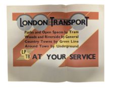 RAILWAYANA - 197OS LONDON TRANSPORT POSTER IN COLOURS