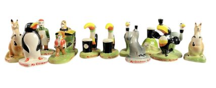 GUINNESS - CARLTON WARE - SELECTION OF TWELVE MID-CENTURY ADVERTISING FIGURES