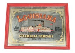 LOUISIANA STEAMBOAT COMPANY - RETRO PUB ADVERTISING MIRROR