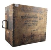 BRISTOL AEROPLANE COMPANY - A VINTAGE WOODEN STORAGE BOX / CRATE