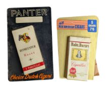 TOBACCIANA - TWO EARLY TO MD CENTURY CIGAR ADVERTISING SHOWCARDS