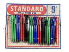 STANDARD BALL POINT PEN - MID CENTURY SHOP DISPLAY ADVERTISEMENT