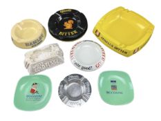 BREWERIANA - MIXED SELECTION OF PUB ADVERTISING ASHTRAYS
