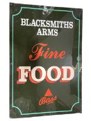 BLACKSMITHS ARMS - VINTAGE PAINTED ALUMINIUM PUB SIGN