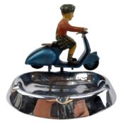 DOUGLAS VESPA - VINTAGE AUTOMOBILIA CHROME-PLATED ASHTRAY