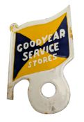 GOODYEAR SERVICE - REPRODUCTION SERVICE STORES ENAMEL PLATE