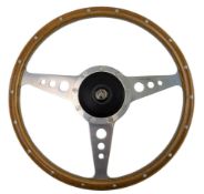MG - MOTO-LITA - BESPOKE MADE ALLOY AND WOODEN CAR STEERING WHEEL