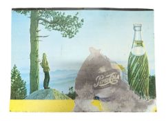 PEPSI-COLA - LATER 20TH CENTURY ALUMINIUM ADVERTISING SIGN