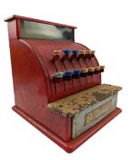 ST MICHAEL VINTAGE PAINTED METAL TOY TILL