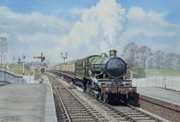 GEORGE HEIRON (1929-2001) - ORIGINAL PAINTING AT PATCHWAY STATION
