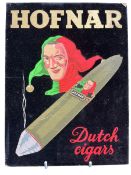 TOBACCIANA - HOFNAR DUTCH CIGARS - ADVERTISING SHOWCARD