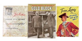 TOBACCIANA - MIXED SELECTION OF ADVERTISING SHOWCARDS