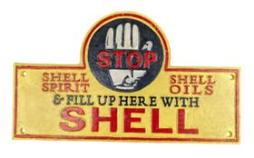 SHELL PETROL - REPRODUCTION SOLID CAST IRON ADVERTISING SIGN
