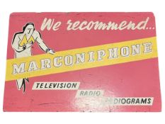 MARCONIPHONE - MID CENTURY ADVERTISING SIGN