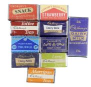 CADBURY'S CHOCOLATE - 10 REPRODUCTION DUMMY BARS