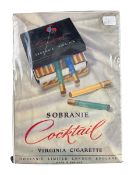 TOBACCIANA - SOBRANIE - PICTORIAL ADVERTISING SHOWCARD